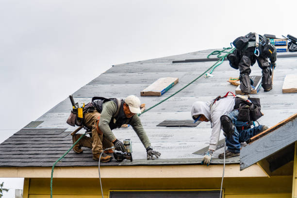 Professional Storm Damage Roof Repair technician working in Bettendorf, IA